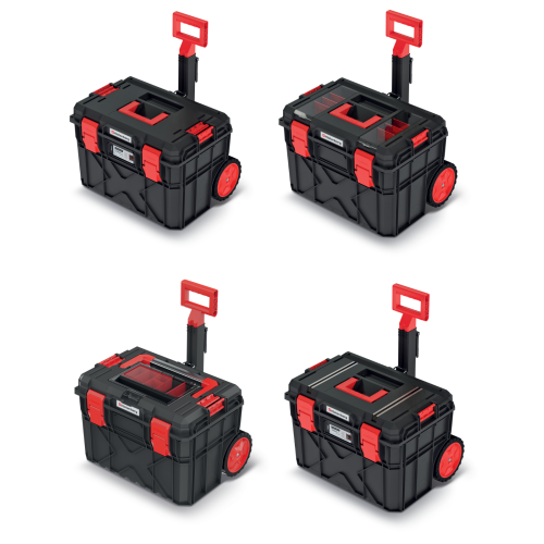 Prosperplast (Small cart, Tech - rails for G clamps) Kistenberg XBlock Modular Rolling Toolbox Wheels Various Polypropylene Lockable
