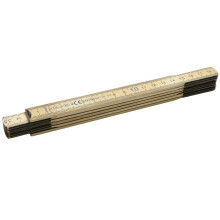 (1m) Folding wooden Rule Measure 1m/2m Pocket Ruler Double sided Metric Carpenter