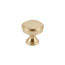 (Brushed Gold) Kitchen Cupboard Cabinet Door Drawer Round Knob Handle Sonet by GTV 3 Colours