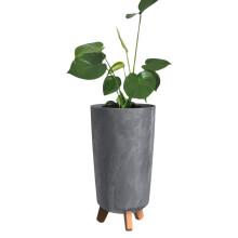 (Marengo) Round Gracia Style Planter With Legs Tall Plant Pot Indoor Outdoor Garden Decor