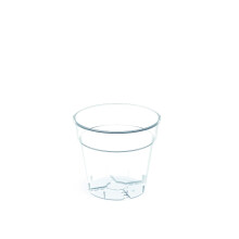 (12.4cm - 0.9L) Plant Pot Plastic Orchid Round Planter Transparent Clear Indoor Outdoor 5 Sizes