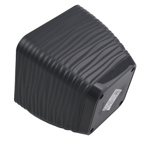 (Anthracite, 23 cm) Plant Pot Flowerpot Square Plastic Modern Decorative Small Medium Large 8 Colour