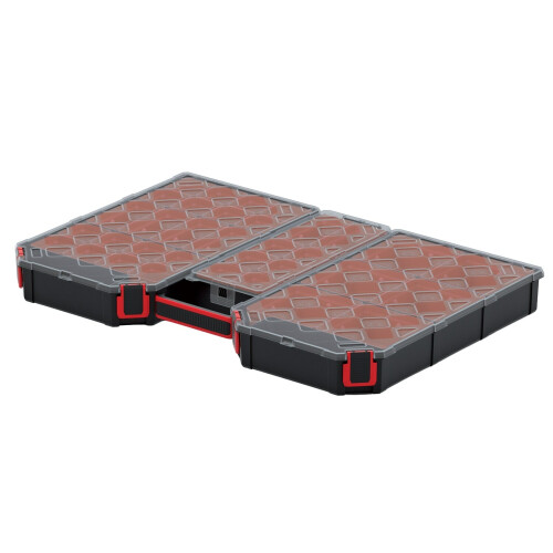 Prosperplast (Large - With boxes) DIY Storage Carry Case Organiser Compartment Parts Screws Tool Box