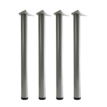 (Silver, 71 cm) 4X Table Leg Breakfast Bar Worktop Adjustable Support Kitchen 710/820/870/1100mm