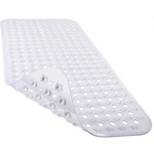 Original Non Slip Bathtub Mats, Shower Bath Mat for Tub with Suction Cups and Drain Holes, Machine Washable, BPA, Latex, Phthalate Free, 34.5 x 15.5 I