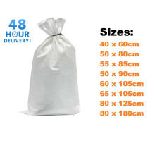 (80 x 180cm, 3) BAG SACKS WOVEN LARGE EXTRA HEAVY DUTY RUBBLE SAND BAG SACKS POLYPROPYLENE PB