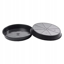 (30cm , 15 pcs) Black Round Plastic Water Plant Pot Saucer hydroponics 18/25/30/35/40/45/50cm