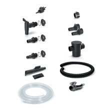 (Anthracite + Connection kit) Rainwater tank Water butt Collection Storage Harvesting Balcony Terrace 110L