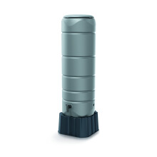 (Light grey) Rainwater tank Water butt Collection Storage Harvesting Balcony Terrace 110L