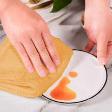Microfiber Cleaning Cloth Absorbent Lint-Free 2-Pack Orange