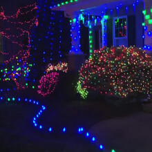 Luzes de Natal C9 Branco Quente 100 LEDs 18 metros