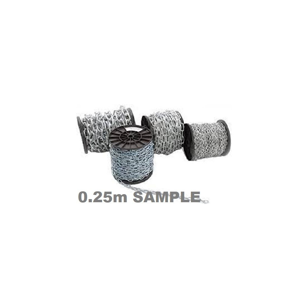 (4M, 2 Mm) Steel Chain Strong Heavy Duty Zinc Galvanised Welded Security Links 2Mm - 12Mm 7625940602584