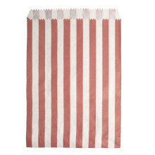 (Brown, 200xCandyBag_10"x14"Brown) Candy Stripe Paper Bags Party Wedding Cake Sweet Treat Pick&Mix Gift Shop Bag