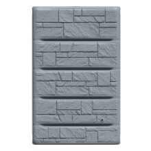(Grey) Water Butt Rainwater Collector Wall Mounted Tank 400L Flat Slim Space Saving