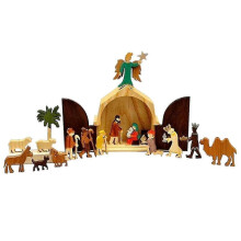 The Story Unique Nativity Set for Indoor, Nativity Scene Set & Figures, Story Decorations for Tabletop, Mantel, Shelf