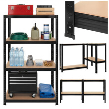 Lagerregal - schwarz 150x75x30 Bigstreen