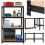 Lagerregal - schwarz 150x75x30 Bigstreen 1