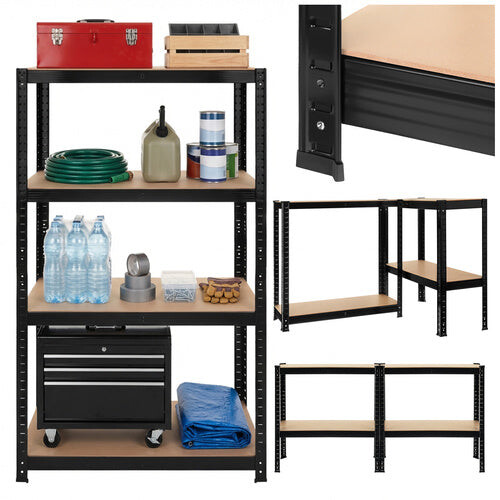 Lagerregal - schwarz 150x75x30 Bigstreen