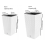 Prosperplast RATO DRTS200 Hoher Blumentopf mit Einsatz | Weiß 1