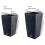 Prosperplast RATO DRTS240 hoher Blumentopf mit Einsatz | Anthrazit 1