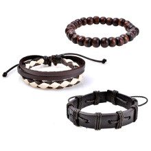 Hochwertige Verarbeitung, wasserdicht und waschbar, umweltfreundliches, antiallergisches Lederarmband, verstellbarer Kordelzugverschluss, mehrlagiges