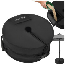 Schirmständer, 40 kg, sandgefüllt, schwarzes Oxford-Gewebe