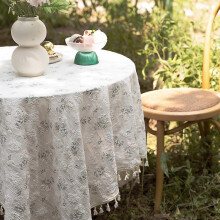 Waterproof and oil-proof tablecloth, wedding banquet TV cabinet cover, tablecloth, INS fresh cotton and linen, kitchen decoration, restaurant dustpro