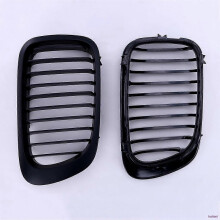Front grille for BMW E46 1998-2001 coupe, made of ABS plastic, matte black.