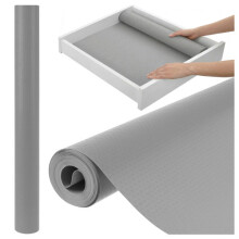 Rutschfeste Schubladenmatte, 500 x 50 cm, Grau, wasserdicht