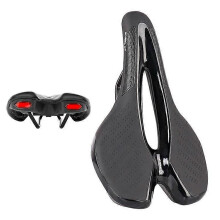 WHEEL UP bicycle seat with rear warning light design, non-slip road bike saddle, comfortable riding seat for men with USB port, taillight, mountain b