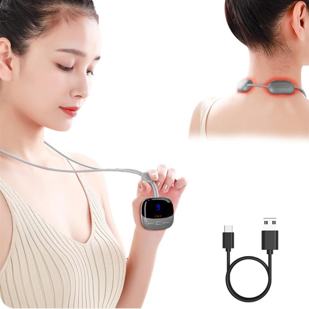 Neck massager, EMS Training Device, Stimulator, Muscle, Powered, For Muscle Conditioning for Body Muscles and Massage for Back,