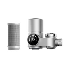 Filtro de agua para grifo con pantalla LED, purificación con luz azul UV, reduce el plomo y el cloro, 1 filtro incluido.