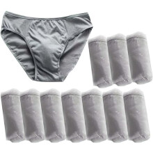 10 calzoncillos desechables de algodón para hombre, ideales para viajes y fitness, talla XXL.