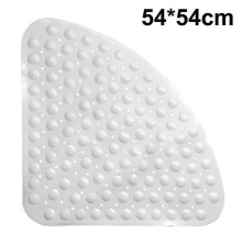 Sector Bath Mat 54*54cm Pvc Sector Anti-slip Bathroom Mat for Shower Room Rug with Suction Cups Bathtub Carpet for Bathroom