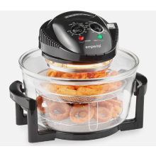 Emperial Halogen Oven Air Fryer 17L Accessories Timer Low Fat Healthy Oil Free