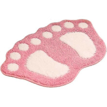 Bathroom Carpet Door Door Mat Bathroom Mat-Cute Paw Foot Toilet Bathtub Shower Anti-slip Mat Water Absorbent Quick-drying Washable Durable Carpet-40cm