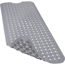 Non-Slip Bathtub Mat, Anti-Bacterial Shower Mat, Extra Long,100  40CM/ 40"  16", Strong Suction Cups,  Machine Washable