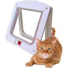 Magnetic Cat Flap with 4 Position Lock for Cats And Dogs-hao