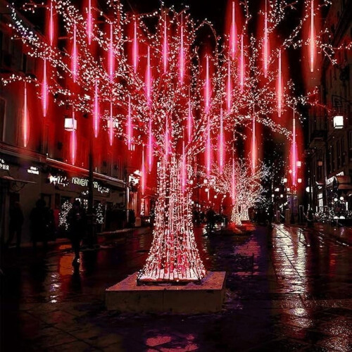 Solar Meteor Rain Lights 50cm 8-Tube Multicolour 1