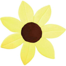 Baby Bath Support Flower Cushion Pad Foldable Bathtub Sunflower Mat Quick Drying Non-Slip Safety Cushion