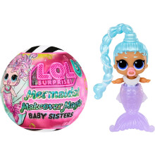 LOL Surprise Mermaids Makeover Magic Baby Sisters with Color-Changing Mermaid Tails and Shell-Inspired Display Ball, Collectible Dolls, Kids Ages 4+
