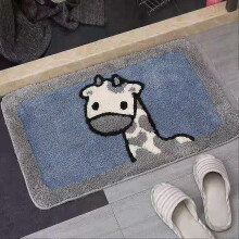 (Giraffe) Mat Multipurpose Luxury Shaggy High Absorbent Slip Resistance Cute Rug for Bathtub Shower and Bath Room