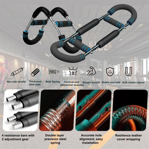 Twister Arm Trainer Στήθος για Άνδρες Εξοπλισμός Εκγύμνασης Μυών με Άνοιξη και Αν 2