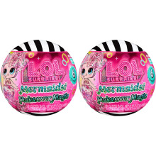 LOL Surprise Mermaids Makeover Magic Tots with DIY Wearable Lip Gloss Makeup for You and Your Doll, Fun Water Play, Gift for Kids Ages 4+ (Pack of 2)