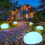 Solar Pebble Stone Lamp Outdoor Decorative Rock Light Set 2