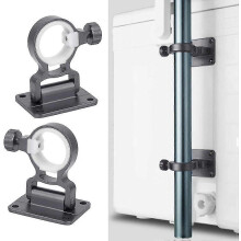 Wandmontierter Sonnenschirmst?nder, 2er-Set C Abnehmbarer Balkon-Schirmhalter