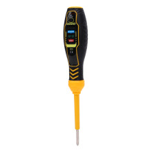 Spannungsprüfer-Stift mit Schraubendreher, 3-LED, gelb