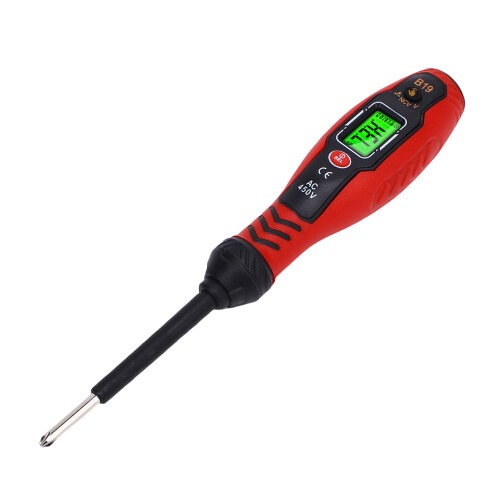 Spannungsprüfer-Stift mit PH-Schraubendreher-Bit, Rot