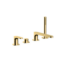 Rak Portofino 4TH Bath Shower Mixer Gold