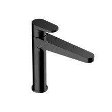 Rak Ischia Mid Height Basin Mixer Black